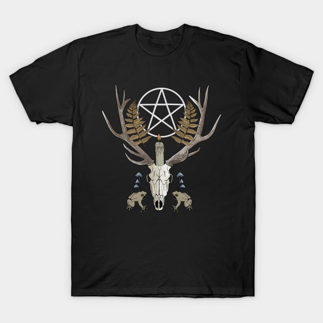 The Deer Skull T-Shirt by emanuelacarratoni